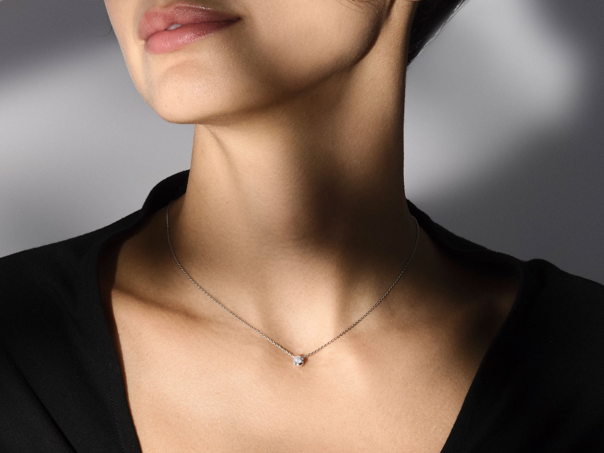 SOLITAIRE HALSKETTE 0,50 CARAT