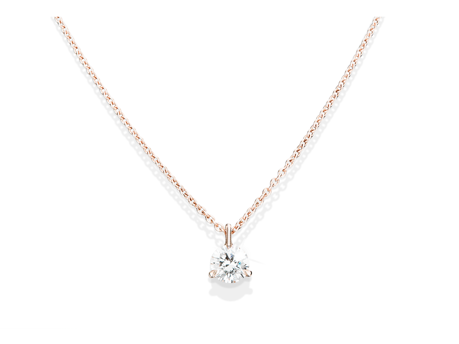 SOLITAIRE HALSKETTE 0,70 CARAT