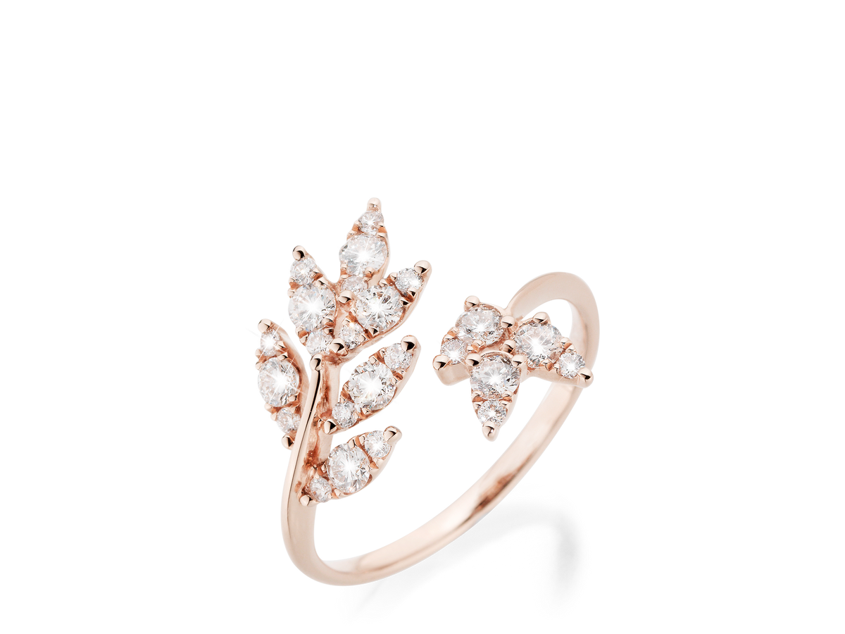DIAMANT RING LEAVES