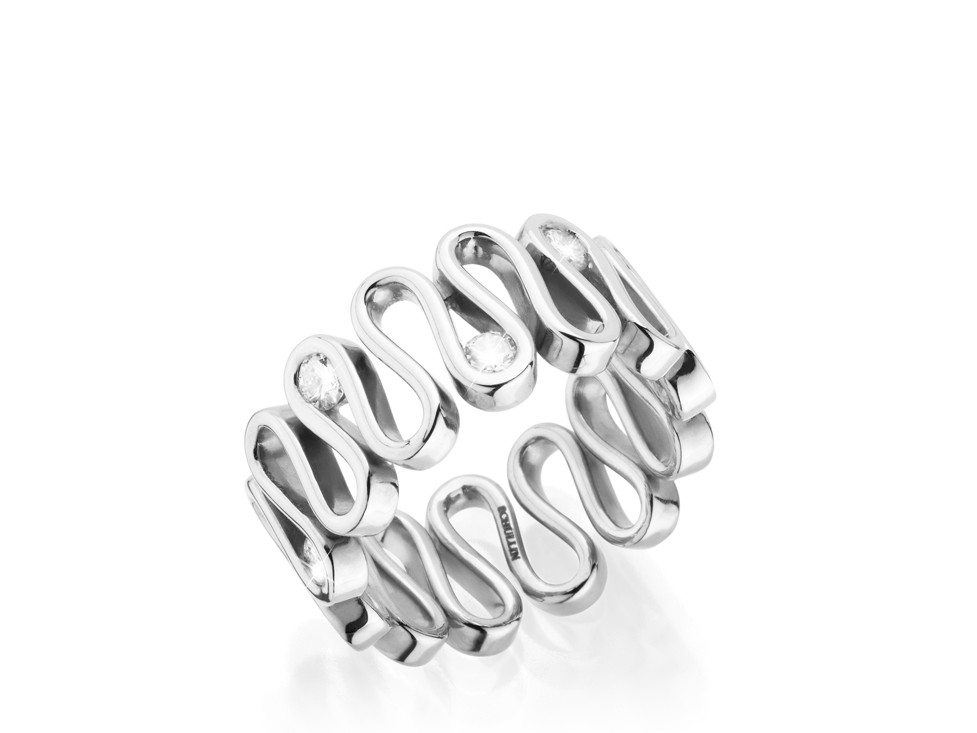 WEISSGOLD RING WAVE Schullin Graz