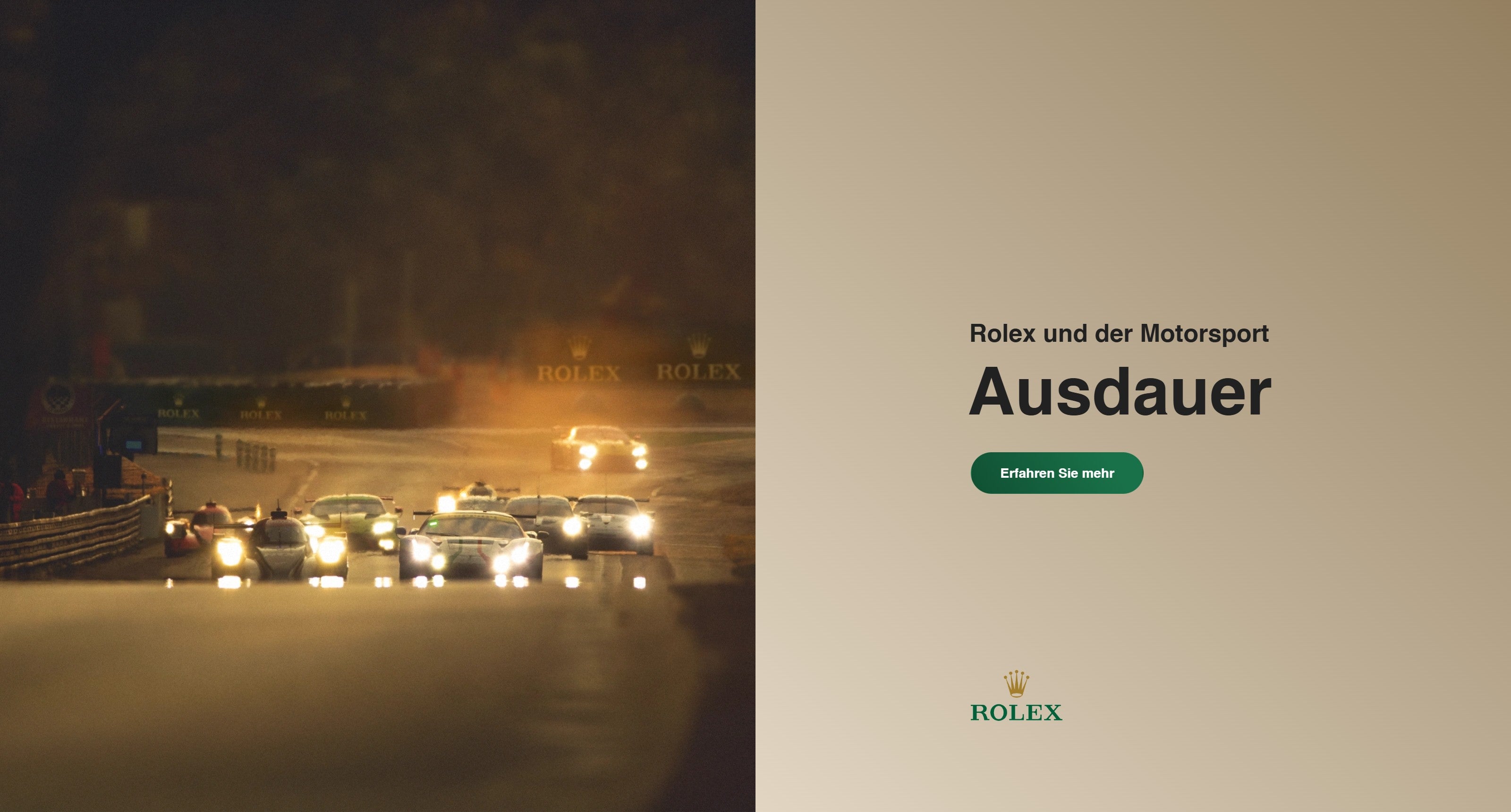 Rolex und der Motorsport - Ausdauer