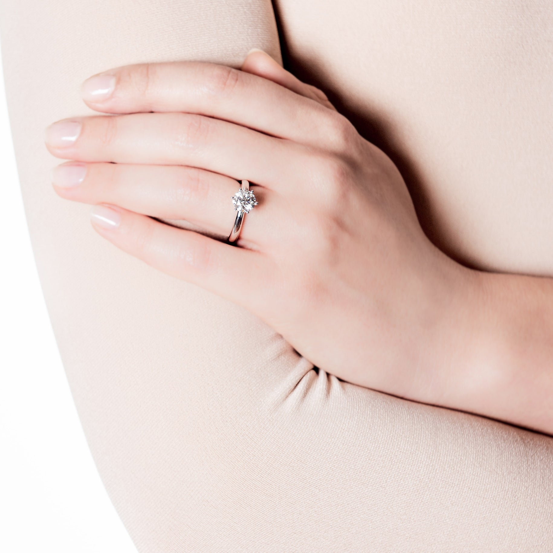 SOLITAIRE RING PRINCESS 0,50 CARAT