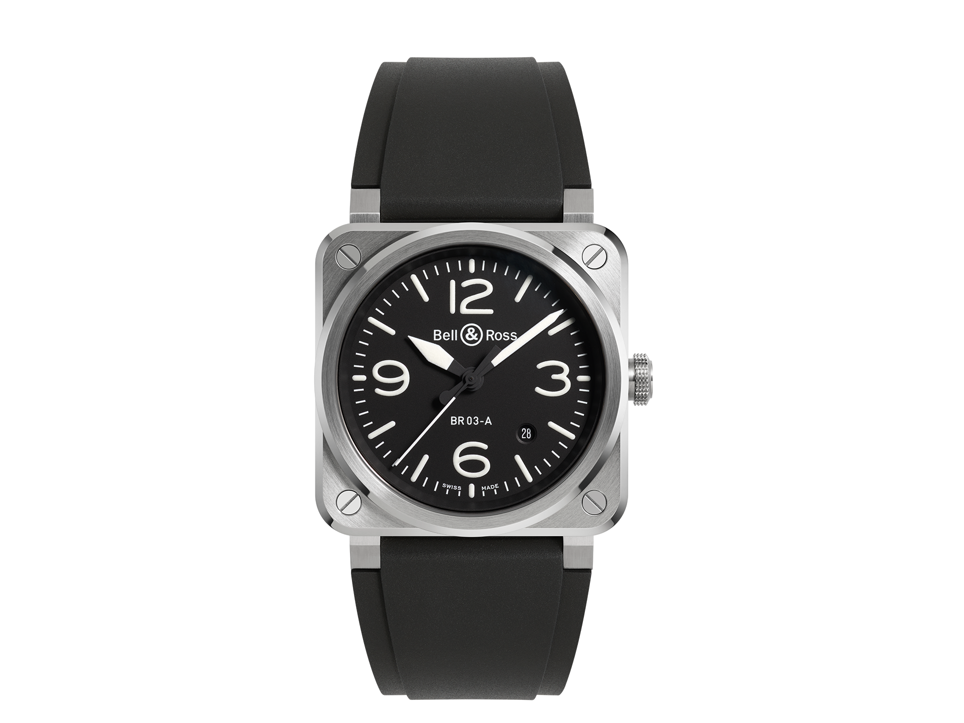 BELL & ROSS BR 03 BLACK STEEL