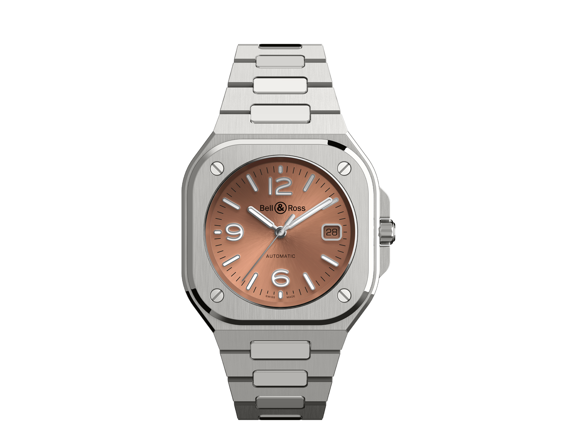 BELL & ROSS BR 05 COPPER BROWN STEEL