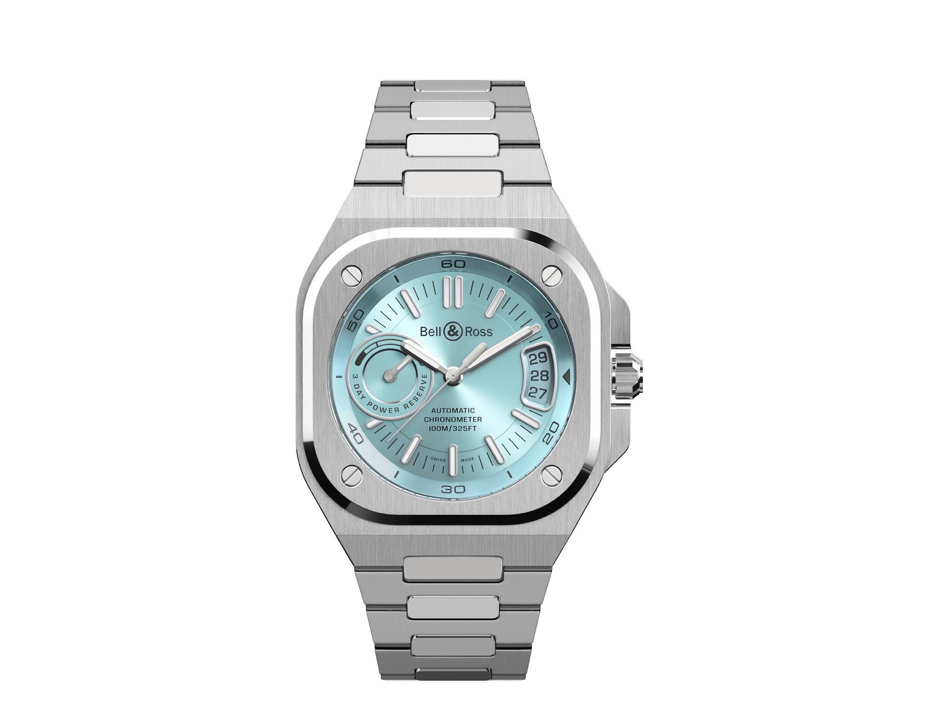 BELL & ROSS BR X5 ICE BLUE STEEL