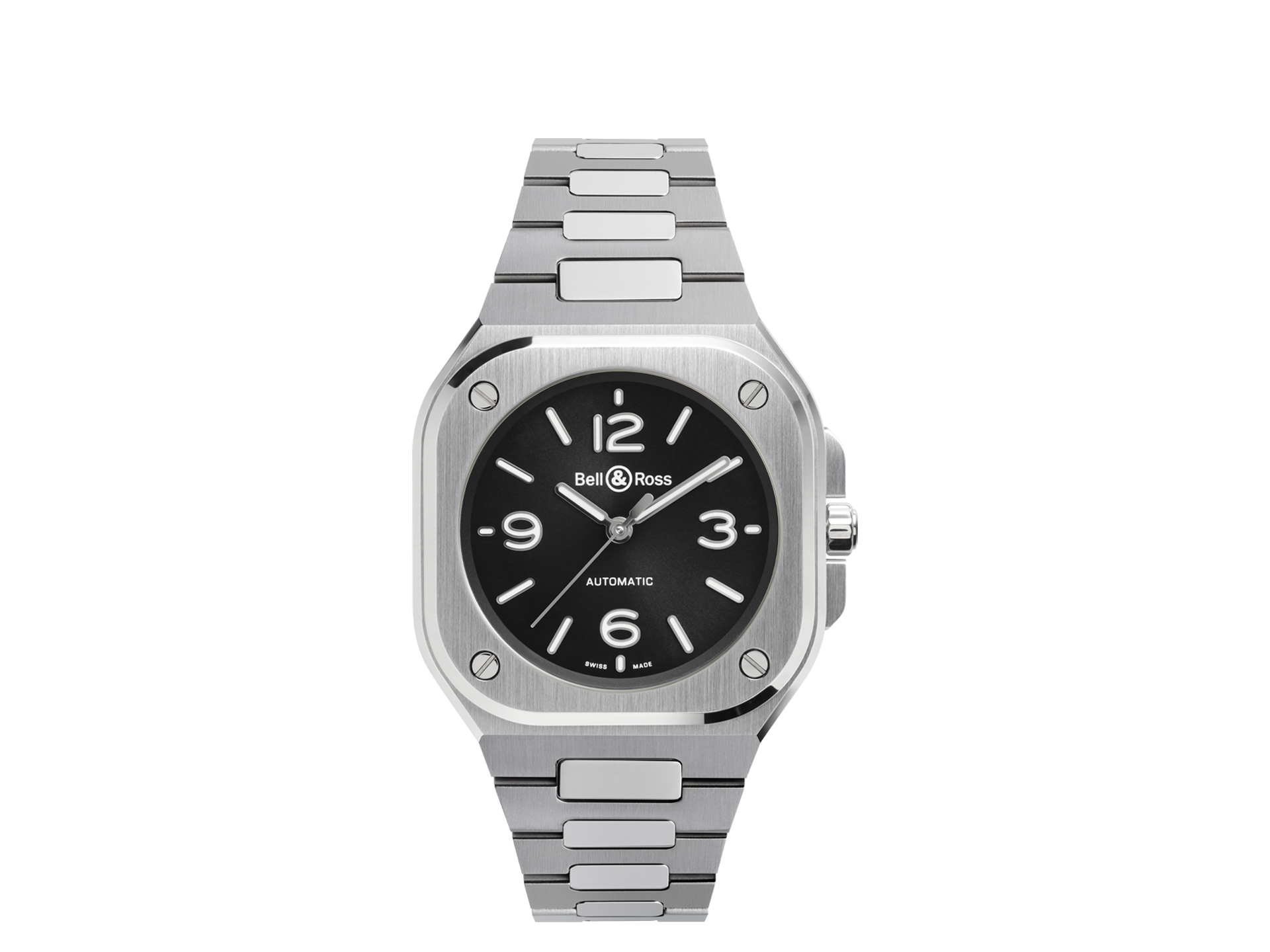BELL & ROSS BR 05 36 MM BLACK STEEL