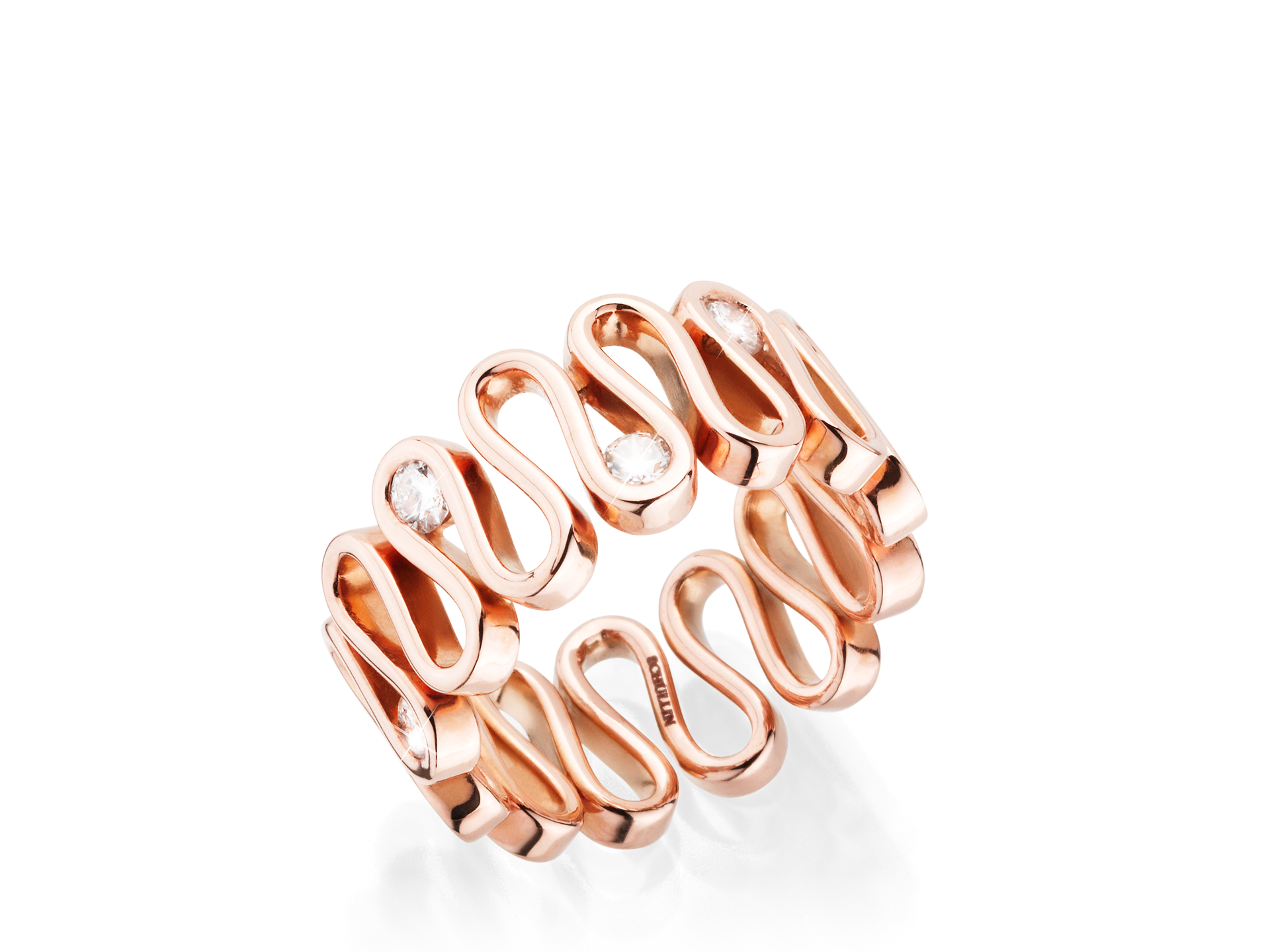 ROSÉGOLD RING WAVE Schullin Graz