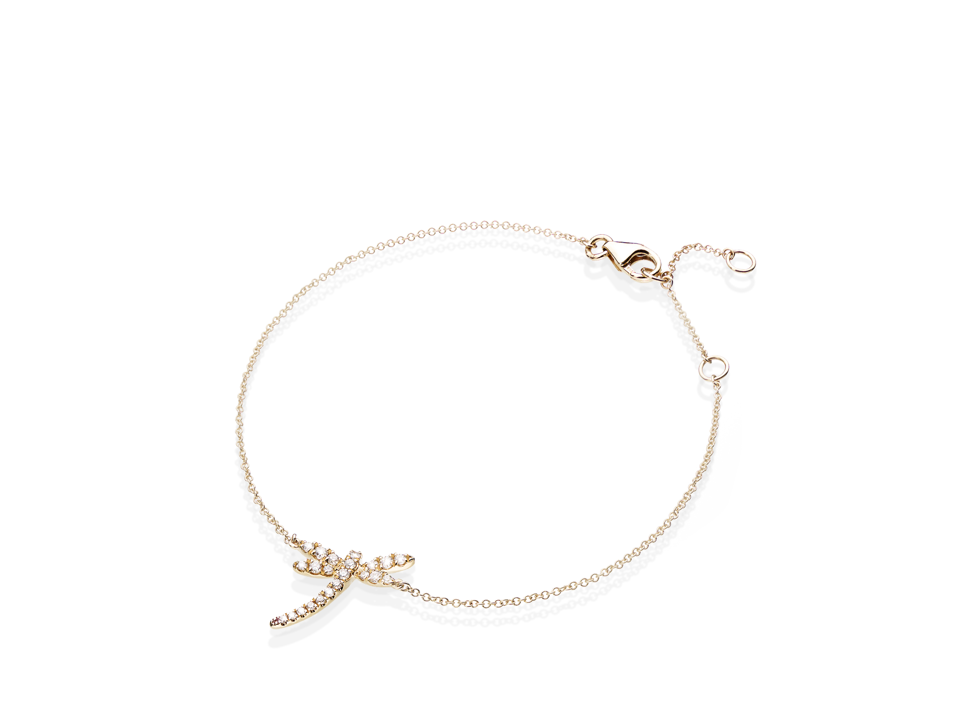 Das LIBELLEN ARMBAND von Schullin ist ein exquisites Gelbgoldarmband mit einem schillernden Libellenanhänger. Der Anhänger ist wunderschön mit kleinen Edelsteinen und Diamanten verziert, was die Eleganz des Stücks unterstreicht. Das Armband ist mit einem Karabinerverschluss für eine sichere Befestigung ausgestattet.